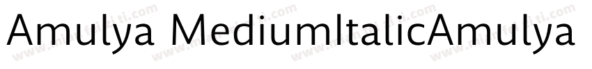 Amulya MediumItalicAmulya MediumIta字体转换